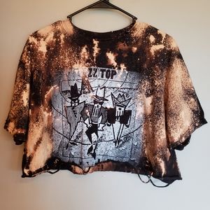 ZZ Top Destructed Crop Top